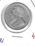 Monedas - Africa - Sudafrica - 5 - 1892 - shilling - plata