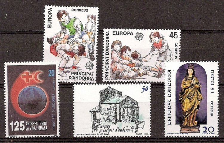 Andorra - Correo Español - Años completos - 1989 - ** - Click en la imagen para cerrar