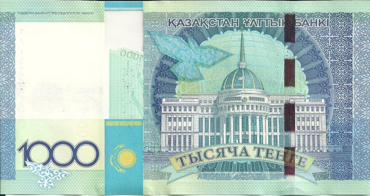 Billetes - Asia - Kazakhastan - 035 - sc - Año 2010 - 1000 tenge - Click en la imagen para cerrar