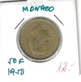 Monedas - Europa - Monaco - 132 - 1950 - 50 francos