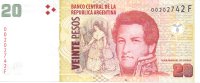 Billetes - America - Argentina - 355 - S/C - 2003 - 20 Pesos - num ref:00202742F