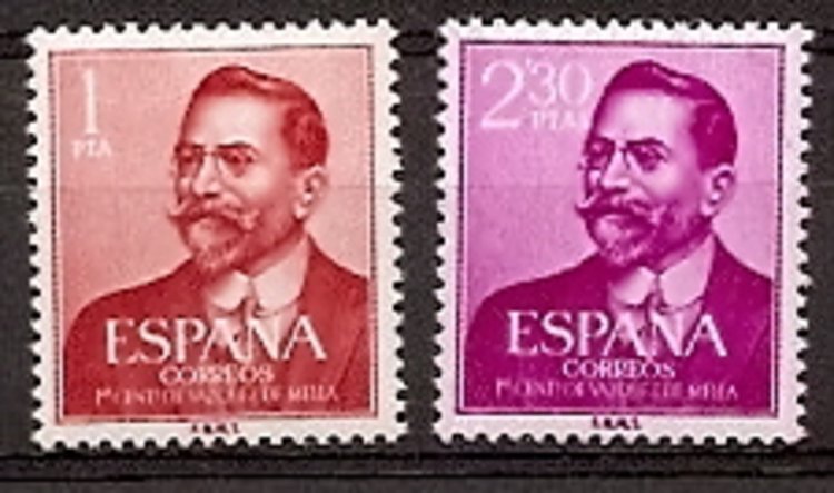 Sellos - Países - España - 2º Cent. (Series Completas) - Estado Español - 1961 - 1351/52 - ** - Click en la imagen para cerrar