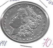 Monedas - America - Estados Unidos - 110 - 1897 - dollar - plata