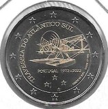 Monedas - Euros - 2€ - Portugal - SC - 2022 - Travesia del Atlantico