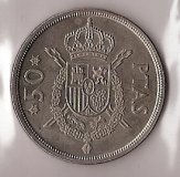 Monedas - España - Juan Carlos I (pesetas) - 1975 *76 - 050 pesetas