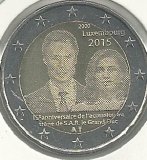 Monedas - Euros - 2€ - Luxemburgo - Año 2015 - Boda Real