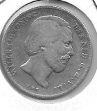 Monedas - Europa - Holanda - 92 - 1860 - 1/2 gulden - plata