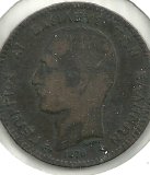 Monedas - Europa - Grecia - 055 - Año 1878 - 10 lepta