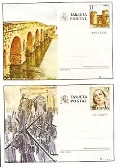 Sellos - España - Enteros Postales - Año 1984 - 137/38 - ** - Click en la imagen para cerrar