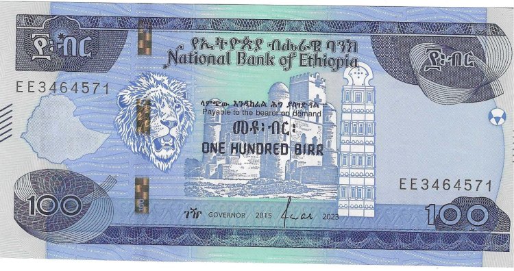 Billetes - Africa - Etiopia - W57 - SC - 2020 - 100 birr - Num.ref: EE3464571 - Click en la imagen para cerrar