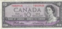 Billetes - America - Canada - 79b - MBC+ - 1961 - 10 dolares - Num.ref: 4929826