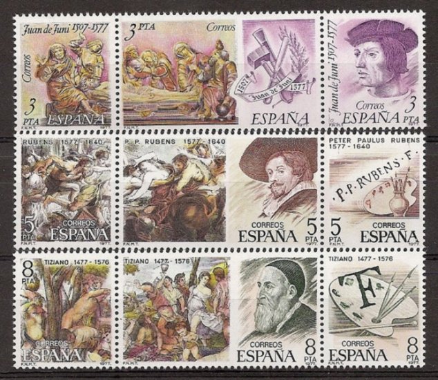 Sellos - Países - España - 2º Cent. (Series Completas) - Juan Carlos I - 1978 - 2460/68 - ** - Click en la imagen para cerrar