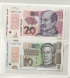 Billetes - Europa - Croacia - - Conjunto de dos billetes en estuche oficial