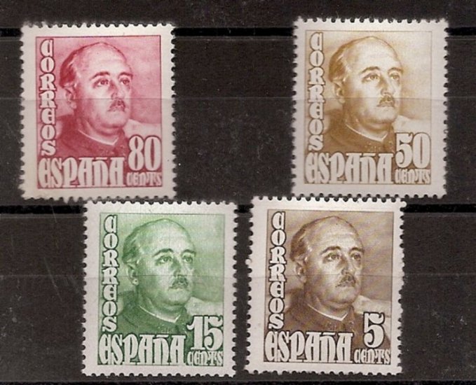 Sellos - Países - España - 1º Cent. (Series Completas) - 1020/23 - ** - Click en la imagen para cerrar