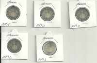 Monedas - Euros - 2E - Alemania - Año 2015 - Hessen - Conjunto de 5 cecas