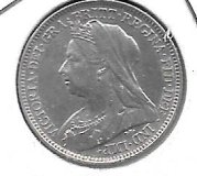 Monedas - Europa - Gran BretaÃ±a - 779 - 1901 - 6 pence