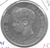 Monedas - EspaÃ±a - Alfonso XIII ( 17-V-1886/14-IV) - 152 - 1898*18*98 - 5 pesetas - plata