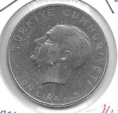 Monedas - Europa - Turquia - 894 - 1960 - lira - plata