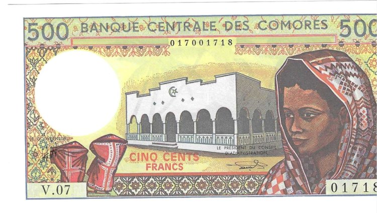 Billetes - Africa - Comores - 10 - SC - 1984 - 500 francos - Num.ref: 01718 - Click en la imagen para cerrar