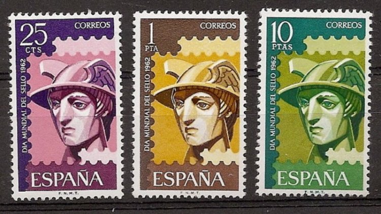 Sellos - Países - España - 2º Cent. (Series Completas) - Estado Español - 1962 - 1431/33 - ** - Click en la imagen para cerrar