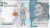 Billetes - America - Colombia - 458 - sc - 2015 - 2000 pesos - Num.ref: AA13615052