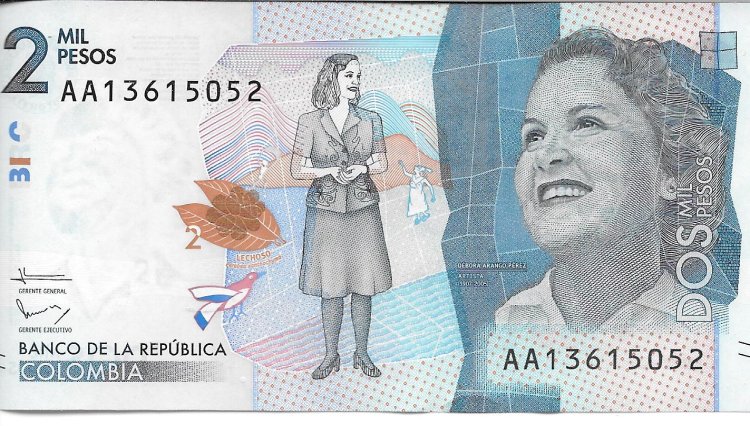 Billetes - America - Colombia - 458 - sc - 2015 - 2000 pesos - Num.ref: AA13615052 - Click en la imagen para cerrar