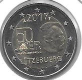 Monedas - Euros - 2€ - Luxemburgo - Año 2017 - 50 Aniversario del servicio militar