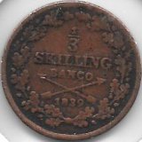 Monedas - Europa - Suecia - 640 - Año 1839 - 1/3 Shilling