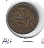 Monedas - Asia - Palestina - 2 - 1927 - 2 mils