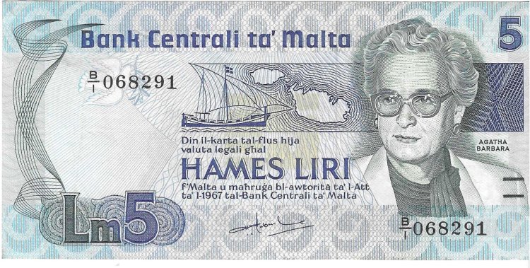 Billetes - Europa - Malta - 38 - EBC - 1967 - 5 pounds - Num.ref: 068291 - Click en la imagen para cerrar