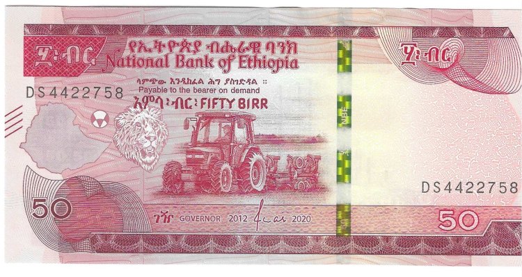 Billetes - Africa - Etiopia - W56 - SC - 2020 - 50 birr - Num.ref: DS4422758 - Click en la imagen para cerrar