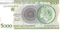 Billetes - America - Brasil - 227 - SC - 1990 - 5000 cruceiros - Num.ref: A0536084831B