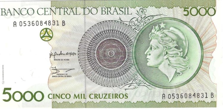 Billetes - America - Brasil - 227 - SC - 1990 - 5000 cruceiros - Num.ref: A0536084831B - Click en la imagen para cerrar