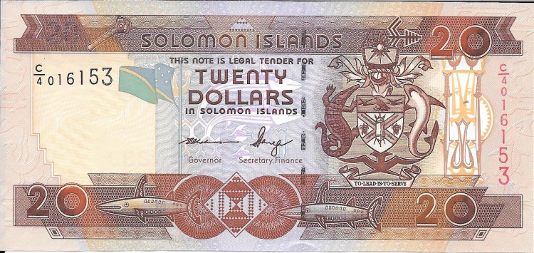 Billetes - Oceania - Islas Salomon - 28 - sc - 2006 - 20 dolares - num.ref:40161353 - Click en la imagen para cerrar