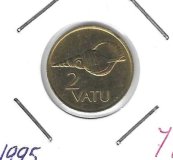 Monedas - Oceania - Vanuatu - 4 - 1995 - 2 vatu