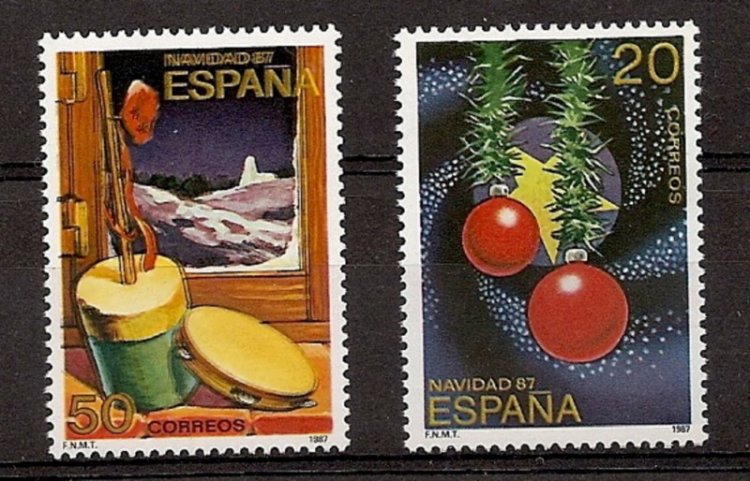 Sellos - Países - España - 2º Cent. (Series Completas) - Juan Carlos I - 1987 - 2925/26 - ** - Click en la imagen para cerrar