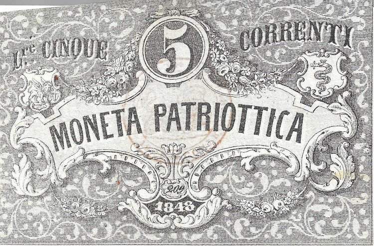 Billetes - Europa - Italia - S188 - mbc+ - 1848 - Estados Italianos - 5 liras - Num.ref: 209 - Click en la imagen para cerrar