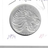 Monedas - Africa - Etiopia - 64 - 1974 - 2 birr