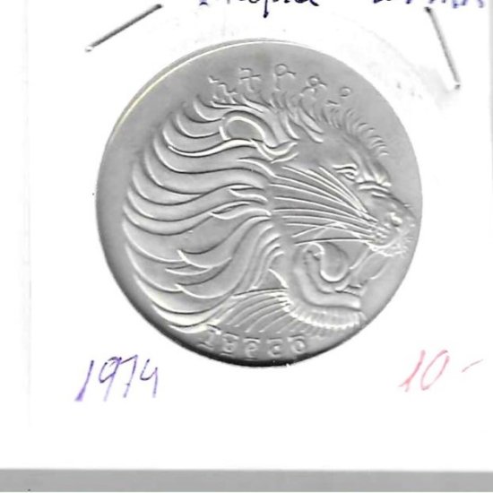 Monedas - Africa - Etiopia - 64 - 1974 - 2 birr - Click en la imagen para cerrar