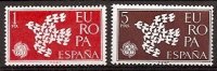 Sellos - Países - España - 2º Cent. (Series Completas) - Estado Español - 1961 - 1371/72 - **