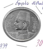 Monedas - Africa - Egipto - 367 - 1939 - 10 piastras - plata