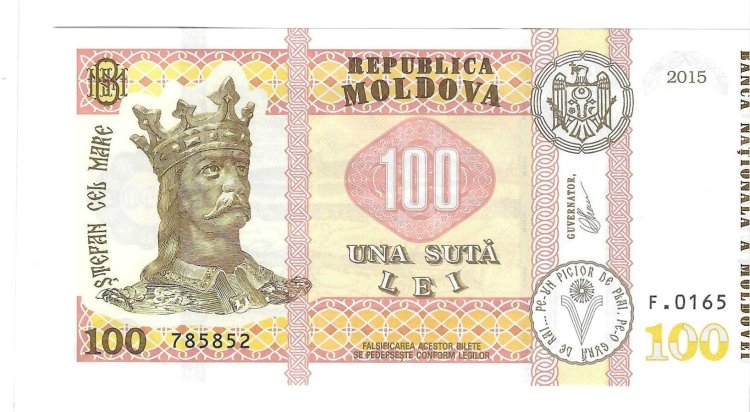 Billetes - Europa - Moldavia - 25 - SC - 2015 - 100 lei - Num.ref: 785852 - Click en la imagen para cerrar