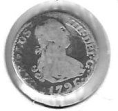 Monedas - EspaÃ±a - Carlos IV (1788 - 1808) - 258 - 1796 - 1/2 real - plata - Madrid - MF