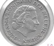 Monedas - Europa - Holanda - 185 - 1961 - 2,5 gulden - plata