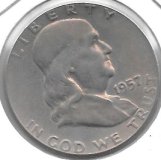 Monedas - America - Estados Unidos - 199 - 1957 - 1/2 Dolar - Plata