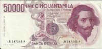 Billetes - Europa - Italia - 113a - mbc - Año 1984 - 50000 liras