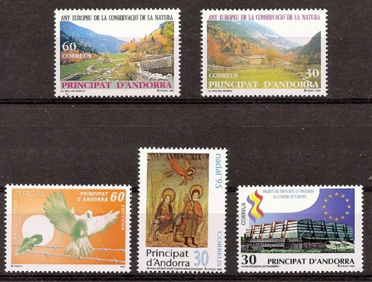 Andorra - Correo Español - Años completos - 1995 - ** - Click en la imagen para cerrar