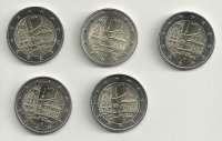 Monedas - Euros - 2€ - Alemania - SC - Año 2013 - Baden-Wurttemberg - Conjunto de 5 monedas