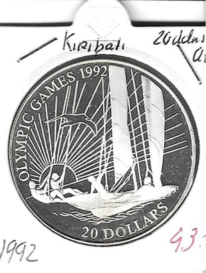 Monedas - Oceania - Kiribati - 17 - 1992 - 20 dollars - plata - Click en la imagen para cerrar