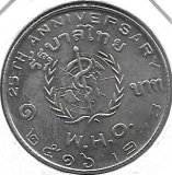 Monedas - Asia - Thailandia - 99 - baht